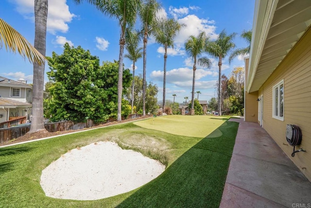 753 Jacquelene Ct, Encinitas, CA 92024 - view of grassy yard with a putting area