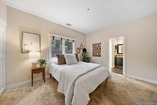753 Jacquelene Ct, Encinitas, CA 92024 - carpeted bedroom with baseboards and ensuite bathroom