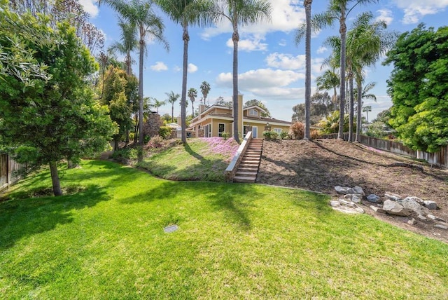 753 Jacquelene Ct, Encinitas, CA 92024 - view of yard featuring stairway