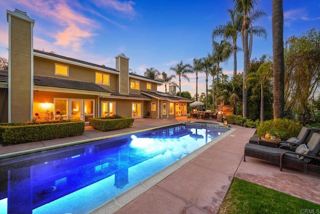 753 Jacquelene Ct, Encinitas, CA 92024 - outdoor pool featuring a patio area and a jacuzzi