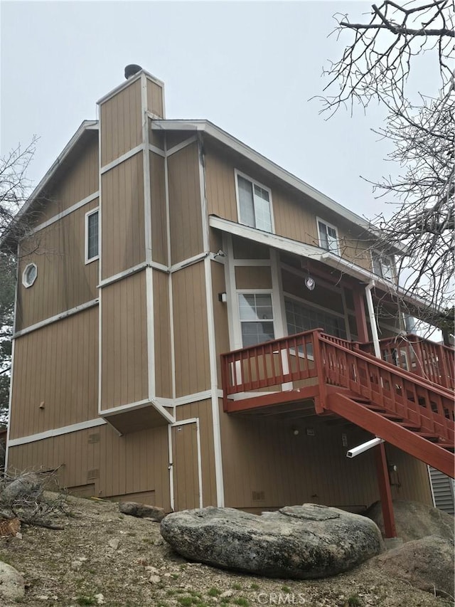 33361 Carlock Dr, Arrowbear, CA 92382 - view of rear view of house