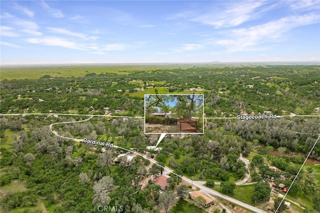 7395 Cardinal Rd, Corning, CA 96021 - aerial view of property's location featuring property boundaries highlighted