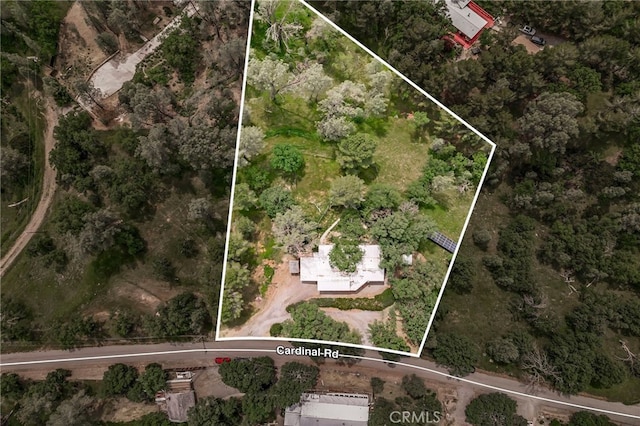 7395 Cardinal Rd, Corning, CA 96021 - aerial view of property and surrounding area with property boundaries highlighted