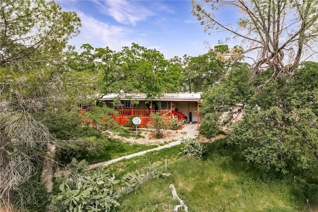 view of back of property
