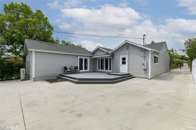 1430 Irving Ave, Glendale, CA 91201 - back of property featuring french doors, fence, and a deck
