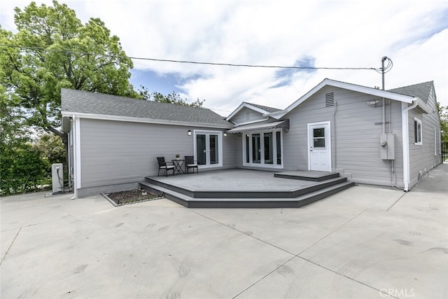 1430 Irving Ave, Glendale, CA 91201 - back of property with a patio, french doors, and a wooden deck