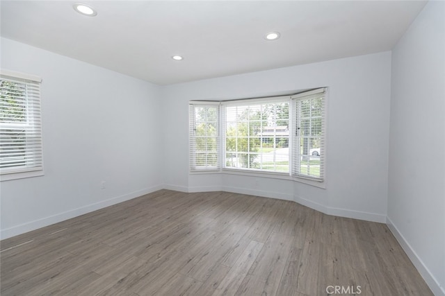 1430 Irving Ave, Glendale, CA 91201 - spare room featuring light wood-style flooring, recessed lighting, and baseboards