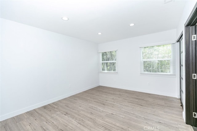 1430 Irving Ave, Glendale, CA 91201 - unfurnished room with recessed lighting, light wood finished floors, and baseboards