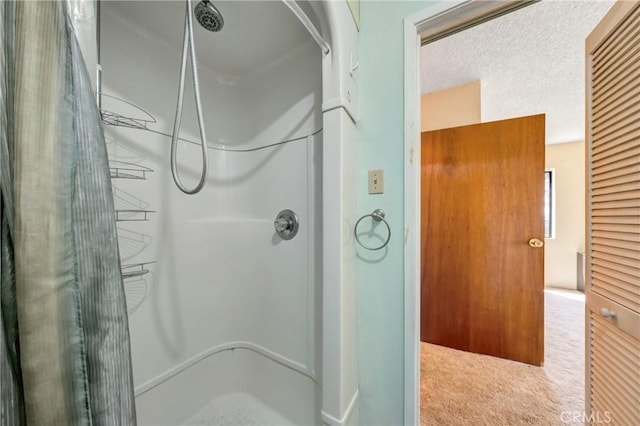 bathroom featuring walk in shower