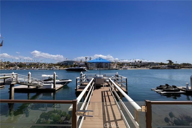 2258 Channel Rd, Newport Beach, CA 92661 - dock area featuring a water view
