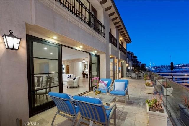 2258 Channel Rd, Newport Beach, CA 92661 - view of patio with a balcony