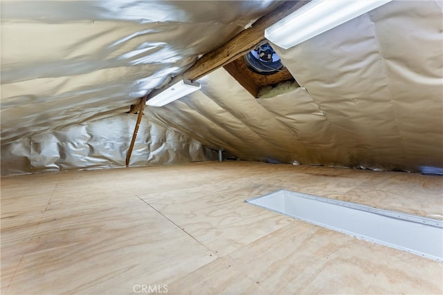 view of attic