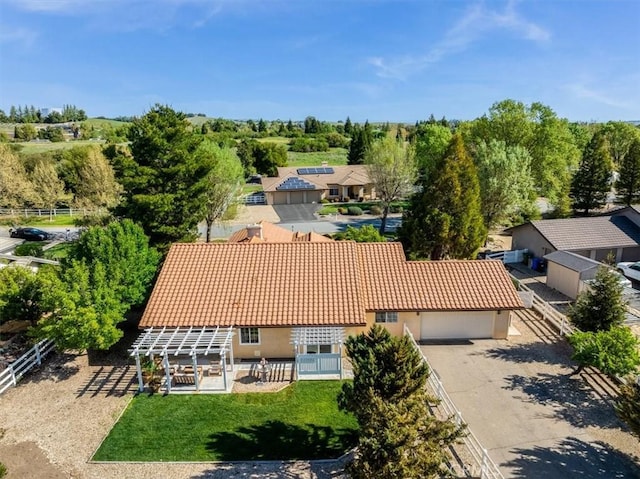 drone / aerial view