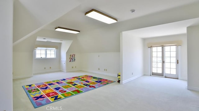 25782 Highplains Ter, Laguna Hills, CA 92653 - additional living space with carpet flooring, baseboards, and lofted ceiling