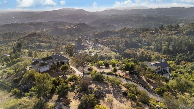1078 Rainbow Crest Rd, Fallbrook, CA 92028 - aerial view of property's location with a mountainous background