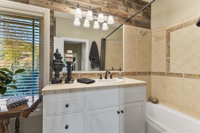 1078 Rainbow Crest Rd, Fallbrook, CA 92028 - bathroom featuring shower / washtub combination and vanity