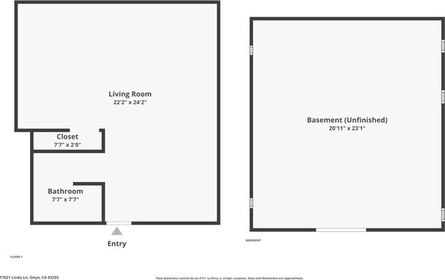 17021 Linda Ln, Onyx, CA 93255 - view of layout