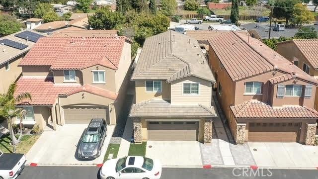 drone / aerial view featuring a residential view