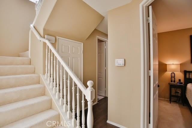 view of stairway