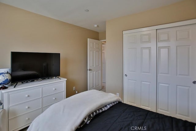 bedroom with a closet