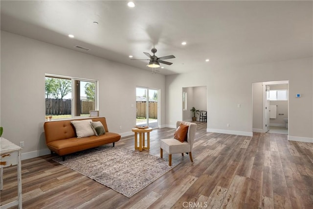 1924 Crandall Way, Paradise, CA 95969 - living area with healthy amount of natural light, light wood-style flooring, and recessed lighting