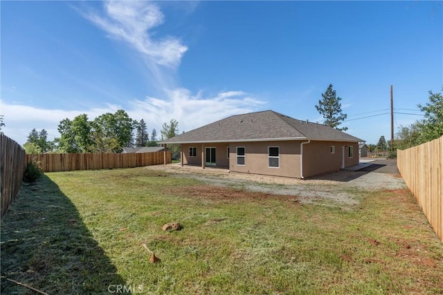 1924 Crandall Way, Paradise, CA 95969 - back of property with stucco siding and a shingled roof