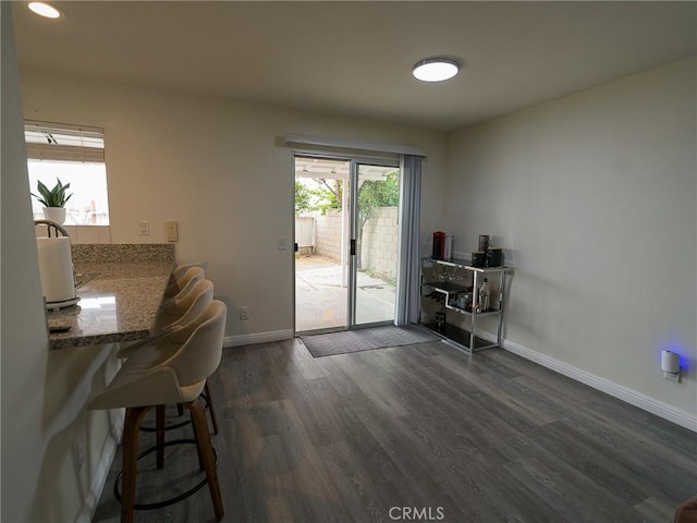 1094 Award Dr, Colton, CA 92324 - office space featuring baseboards, dark wood finished floors, and recessed lighting