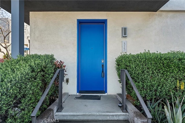 315 Mission Rd, Montebello, CA 90640 - property entrance featuring stucco siding