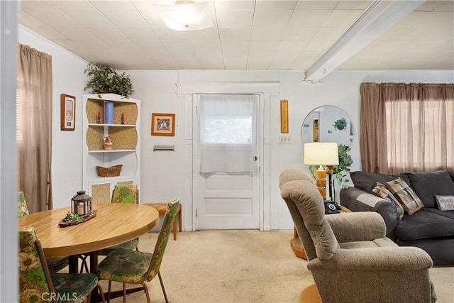 755 E 11th St, Pomona, CA 91766 - living area featuring light carpet