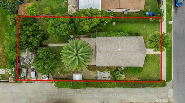 755 E 11th St, Pomona, CA 91766 - aerial view of property's location featuring property parcel outlined