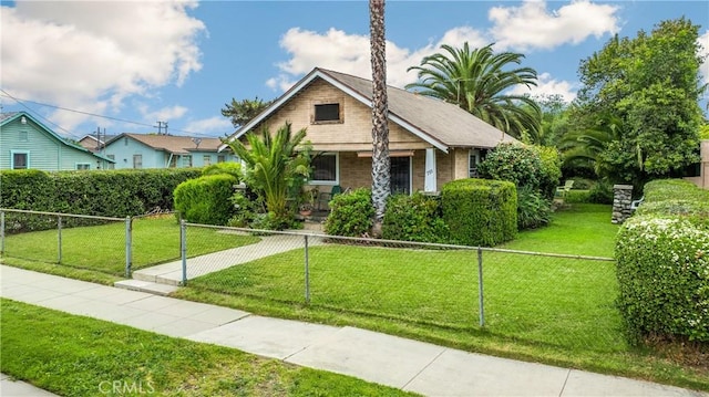 755 E 11th St, Pomona, CA 91766 - bungalow-style home featuring a porch and brick siding