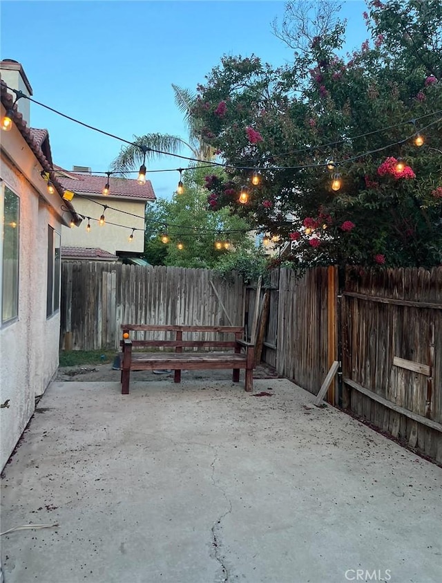 8109 Birch St, Bakersfield, CA 93311 - exterior space with a fenced backyard and a patio