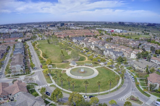 aerial view featuring a residential view