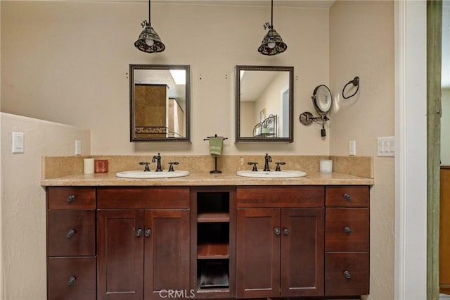 24540 Horst Dr, Crestline, CA 92325 - bathroom with double vanity