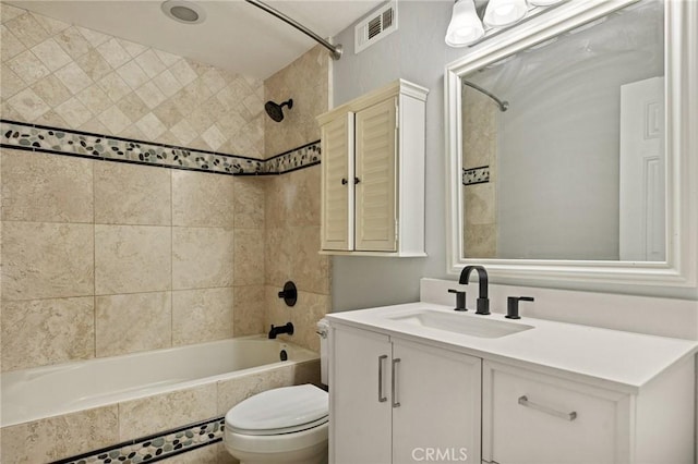 24540 Horst Dr, Crestline, CA 92325 - bathroom with tub / shower combination and vanity