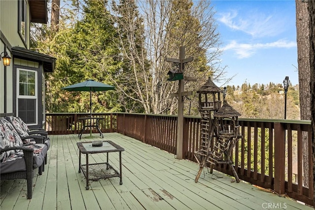 24540 Horst Dr, Crestline, CA 92325 - view of deck