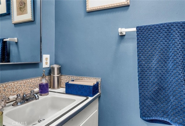 bathroom featuring vanity