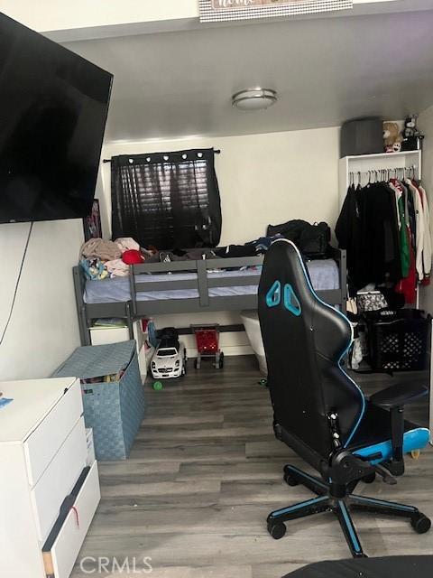 office featuring wood finished floors