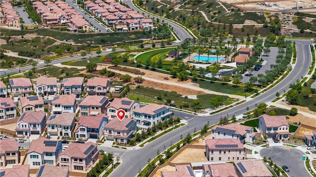 bird's eye view featuring a residential view
