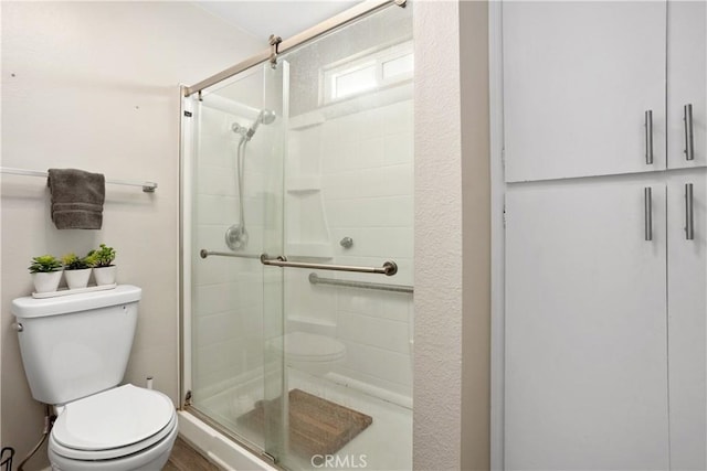 31725 Rancho Amigos Rd, Bonsall, CA 92003 - bathroom with a stall shower and toilet