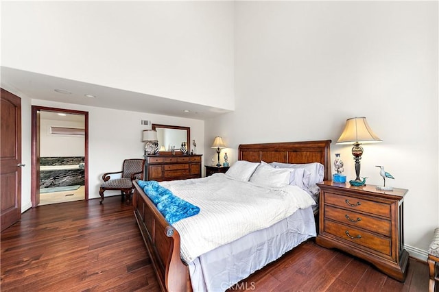 2408 Ocean Dr, Oxnard, CA 93035 - bedroom with dark wood-style flooring, visible vents, and recessed lighting