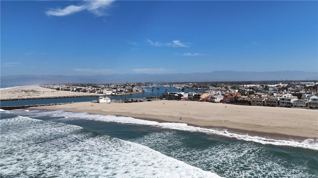2408 Ocean Dr, Oxnard, CA 93035 - water view with a mountain view and a beach view