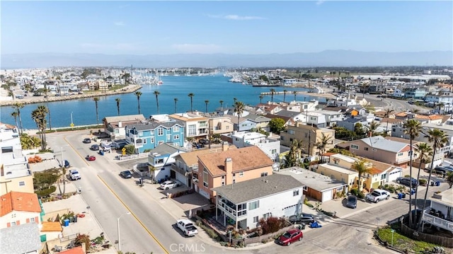 2408 Ocean Dr, Oxnard, CA 93035 - bird's eye view featuring a water and mountain view and a residential view