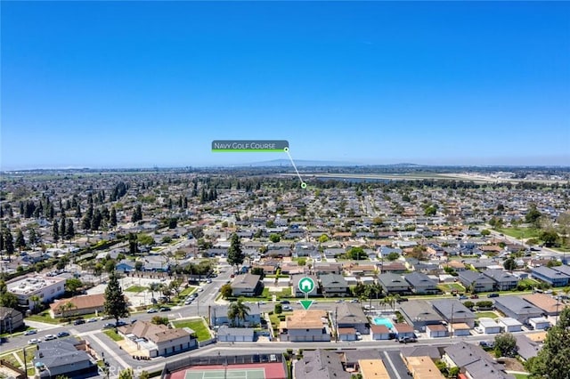 drone / aerial view featuring a residential view