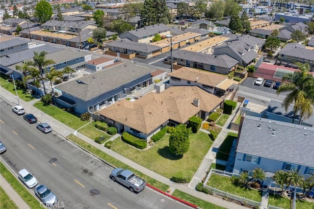 drone / aerial view featuring a residential view