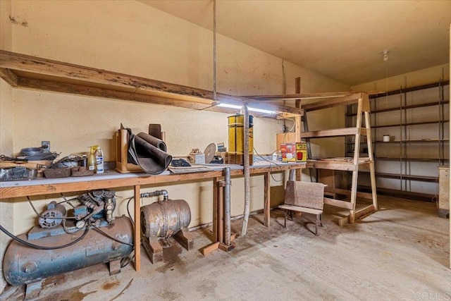 view of storage area