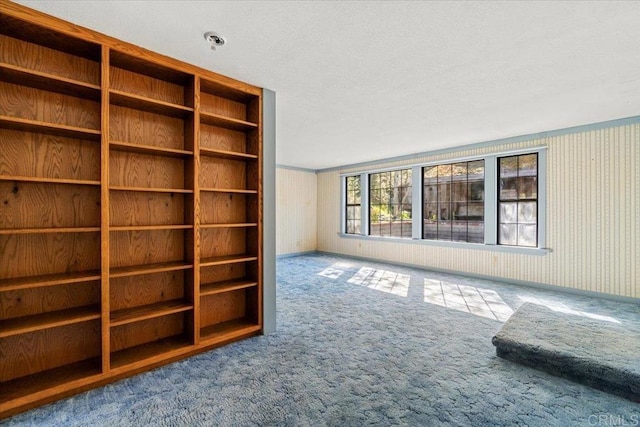 unfurnished living room featuring carpet floors
