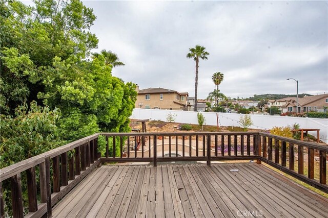 24356 Via Las Junitas, Murrieta, CA 92562 - deck with a fenced backyard and a residential view