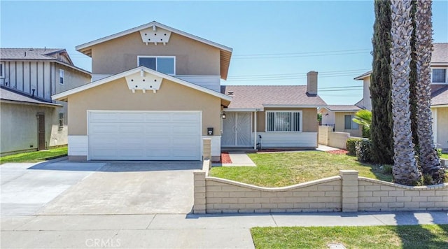 830 E Darlan St, Compton, CA 90220 - traditional-style home featuring stucco siding, an attached garage, a front lawn, and concrete driveway