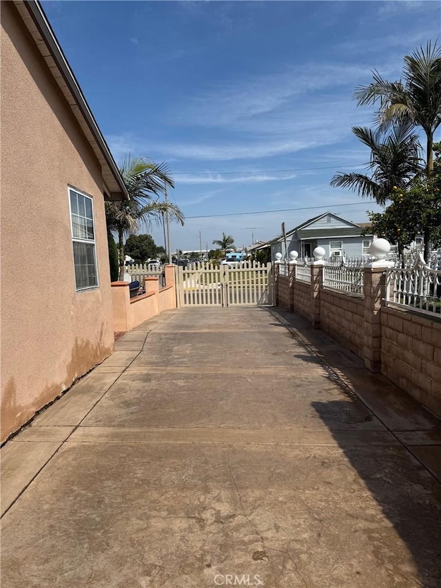 exterior space featuring fence